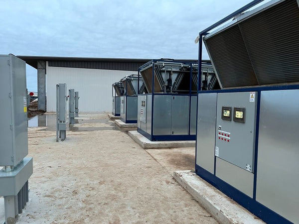 Chillers scaled for a multi-line manufacturing facility